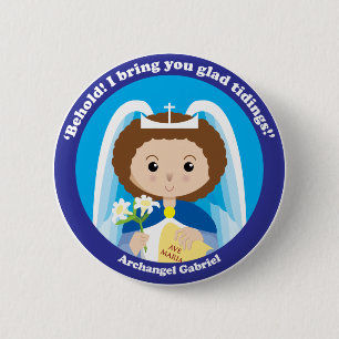 St. Gabriel the Archangel 2 Inch Round Button
