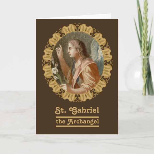 St Gabriel the Archangel (M11) Blank Greeting Card (Front)