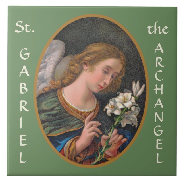 St. Gabriel the Archangel (M 035) Tile (Front)