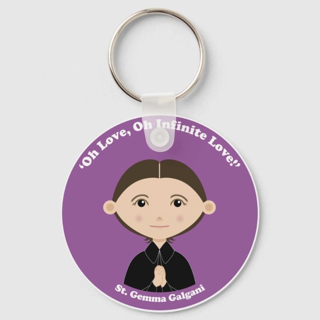 St. Gemma Galgani Keychain (Front)