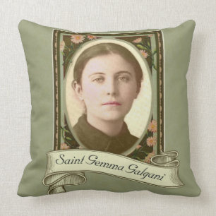 St. Gemma Galgani Patron of Pharmacists Throw Pillow