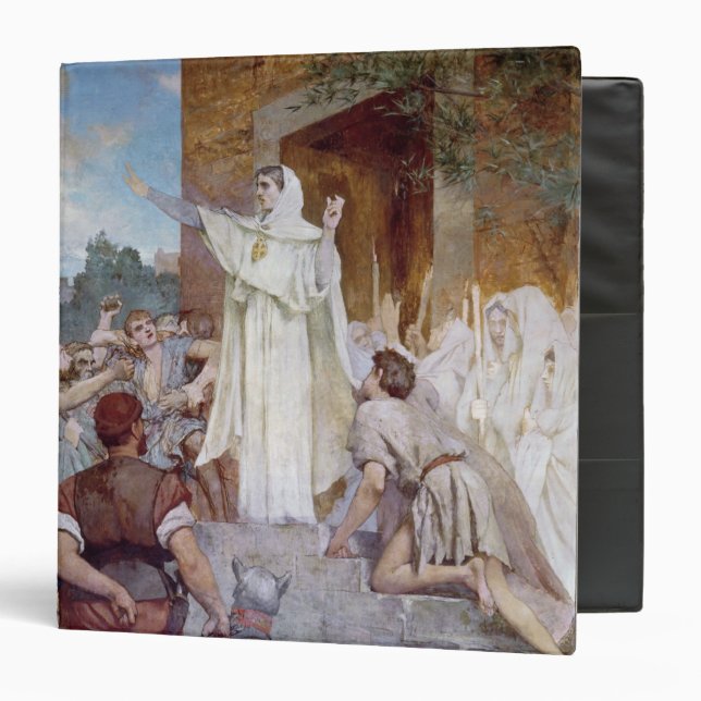 St. Genevieve Calming the Parisians Binder (Front/Inside)