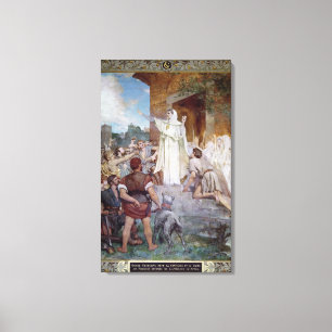 St. Genevieve Calming the Parisians Canvas Print
