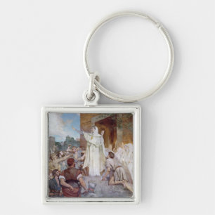St. Genevieve Calming the Parisians Keychain