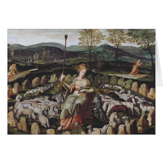 St. Genevieve Guarding her Flock (Front Horizontal)