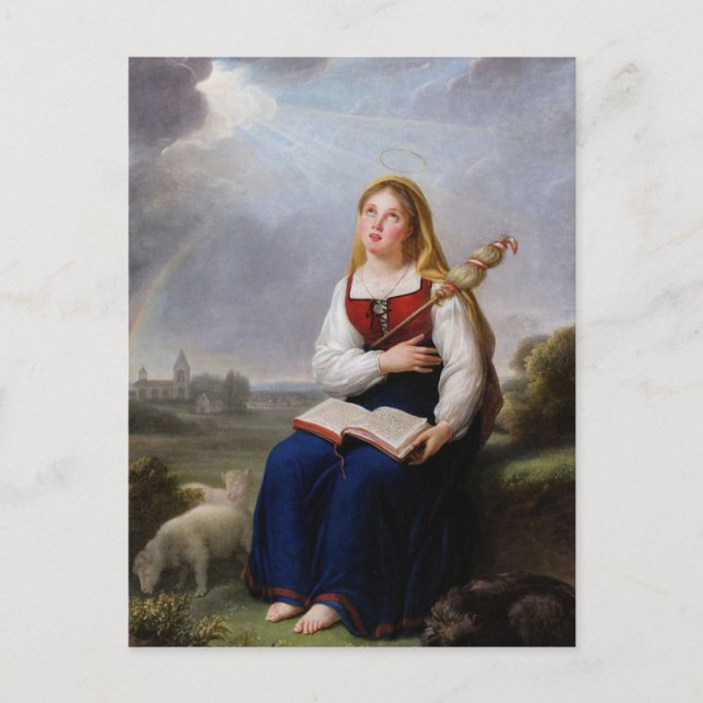 St. Genevieve par Elisabeth Vigee Le Brun Carte po (Devant)