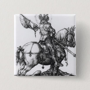 St. George and the Dragon, 1508 2 Inch Square Button
