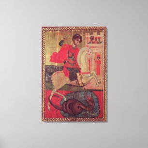 St. George and the Dragon, 1667 Canvas Print