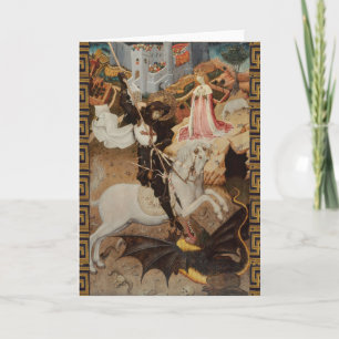 St. George and The Dragon by Bernat Martorell Card