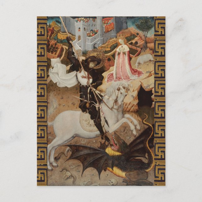 St. George and The Dragon by Bernat Martorell Postcard (Front)
