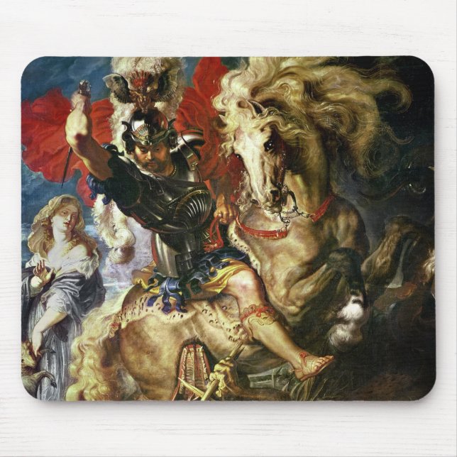 St. George and the Dragon, c.1606 Mouse Pad (Front)