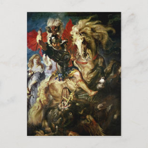 St. George and the Dragon, c.1606 Postcard