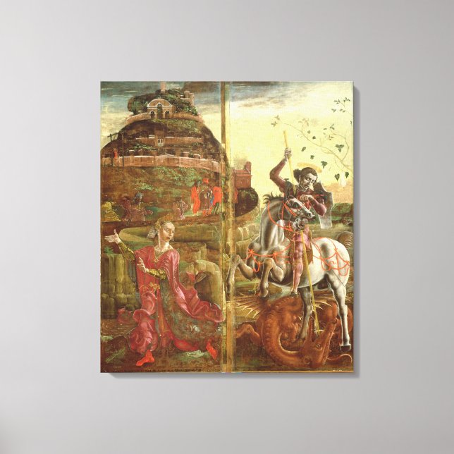 St. George and the Dragon Canvas Print (Front)