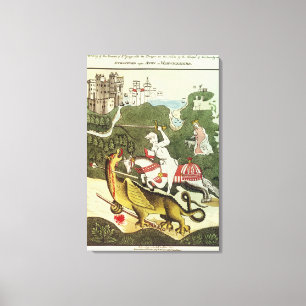 St. George and the Dragon Canvas Print