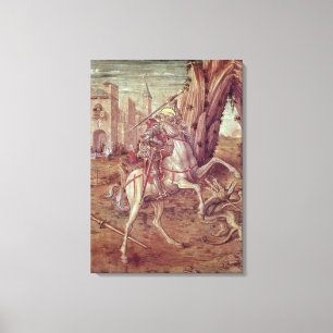 St. George and the Dragon Canvas Print