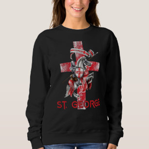 St George And The Dragon Catholic Saint Sweatshirt