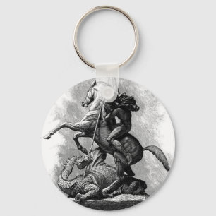 St George and the Dragon Keychain