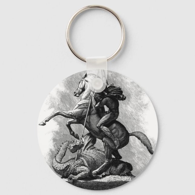 St George and the Dragon Keychain (Front)