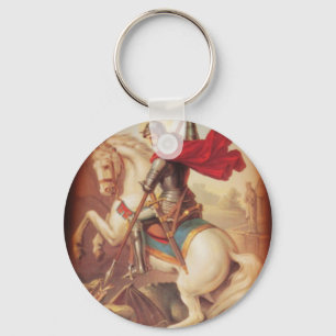 St. George and the Dragon Keychain