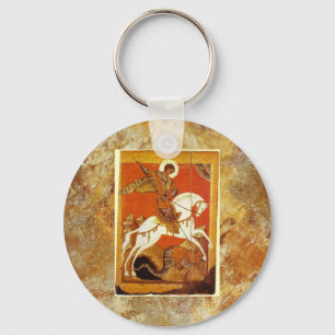 St.George and the Dragon Medieval Keychain