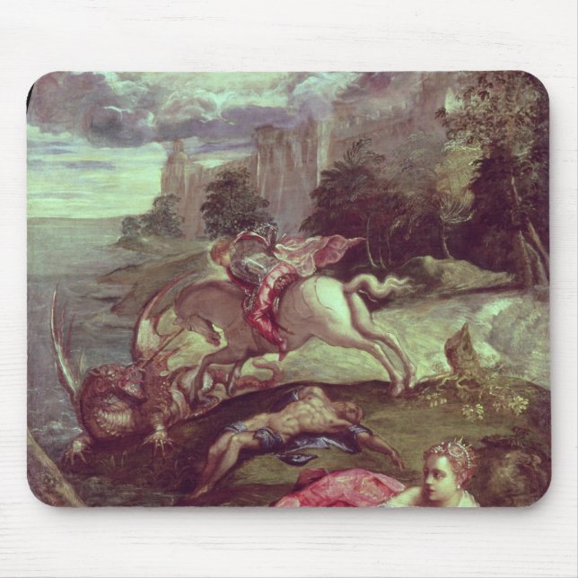 St.George and the Dragon Mouse Pad (Front)