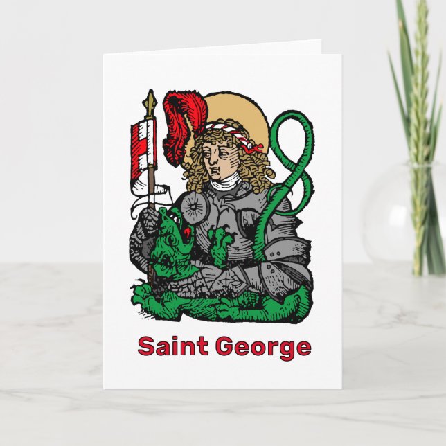St. George and the Dragon (Nuremberg) Greeting Card (Front)