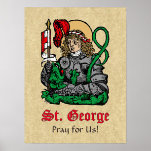 St. George and the Dragon (Nuremberg) Poster