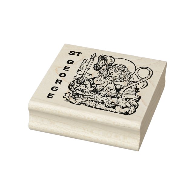 St. George and the Dragon (Nuremberg) Rubber Stamp (Stamp)