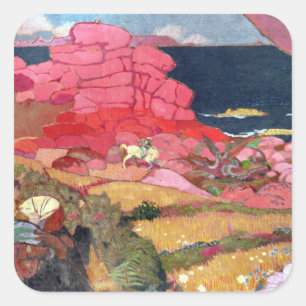 St. George and the Dragon Square Sticker