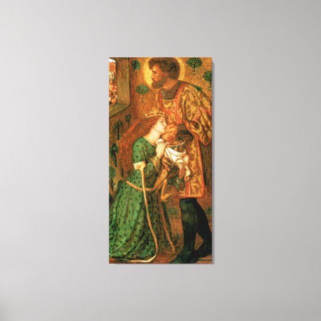 St George and the Princess Sabra Canvas Print (Front)