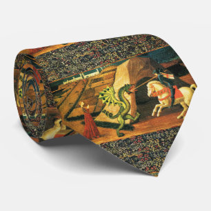 ST. GEORGE, DRAGON AND PRINCESS by Paolo Uccello Tie