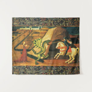 ST. GEORGE, DRAGON AND PRINCESS TAPESTRY