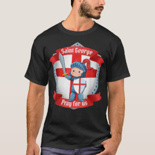 St George Dragon Catholic Saint Kids Boys Knights T-Shirt