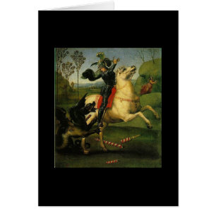 St George et le dragon par Raphael (1483-1520)