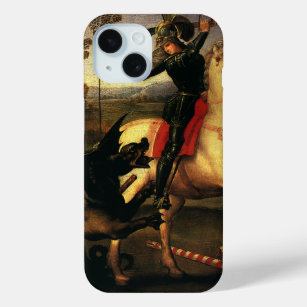 St. George Fighting the Dragon by Raphael Sanzio iPhone 15 Case