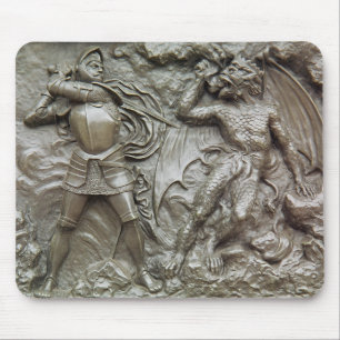 St. George Fighting the Dragon Mouse Pad