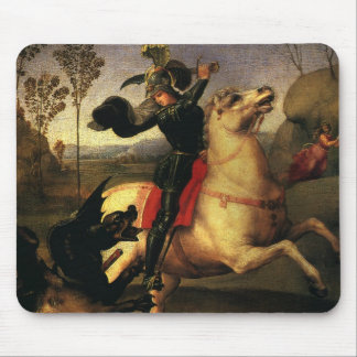 St. George Fighting the Dragon, Raphael, Raffaello Mouse Pad