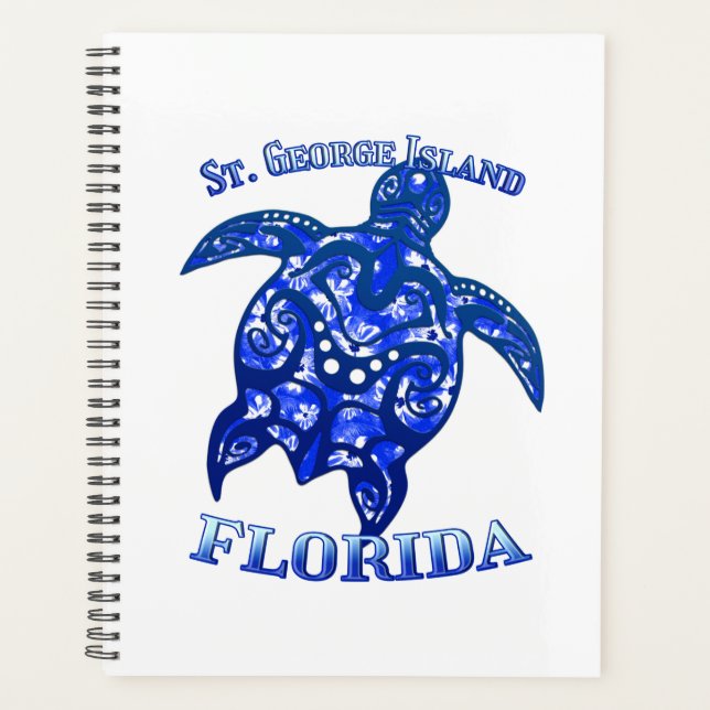 St. George Florida Vacation Tribal Turtle Planner (Front)