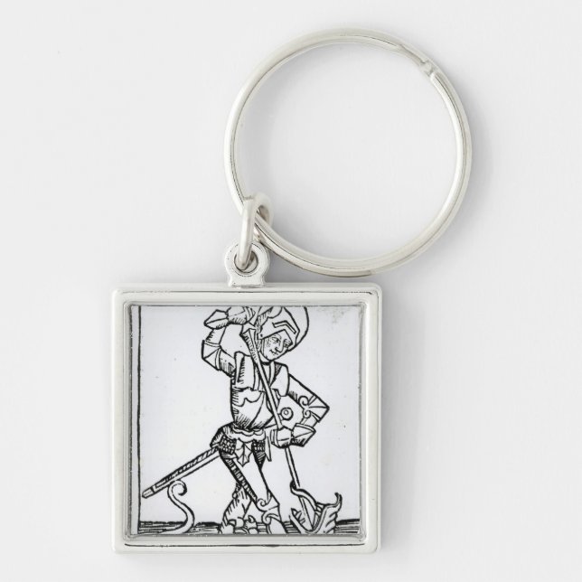 St. George, from the 'Liber Chronicarum' Keychain (Front)