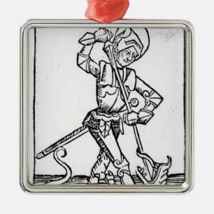 St. George, from the 'Liber Chronicarum' Metal Ornament