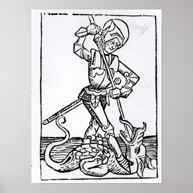 St. George, from the 'Liber Chronicarum' Poster (Front)
