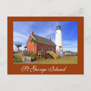 St George Island Lighthouse, Florida Postcard