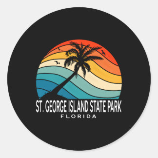 St George Island State Park Florida Tropical Beach Classic Round Sticker