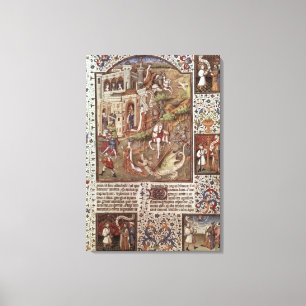 St. George killing Dragons Canvas Print