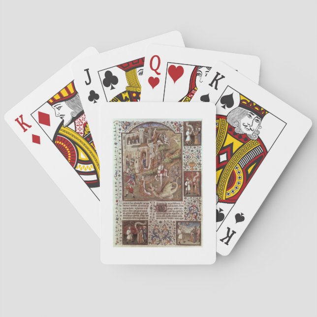 St. George killing Dragons Playing Cards (Back)