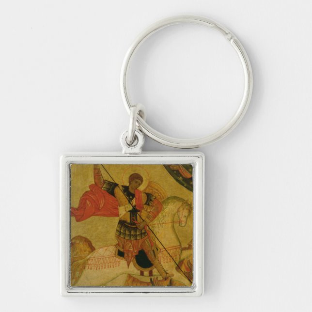 St. George slaying the Dragon Keychain (Front)