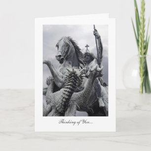 St George Slays the Dragon - Thinking of You Card