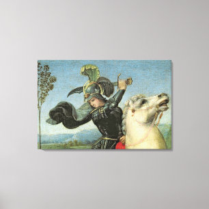 St. George Struggling with the Dragon Canvas Print