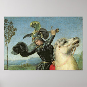 St. George Struggling with the Dragon Poster