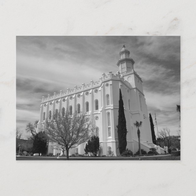 St. George Utah Mormon Temple Postcard (Front)